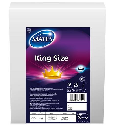 lovedildos.com - Love Dildos - Mates King Size Condom Bx144 Clinic Pack
