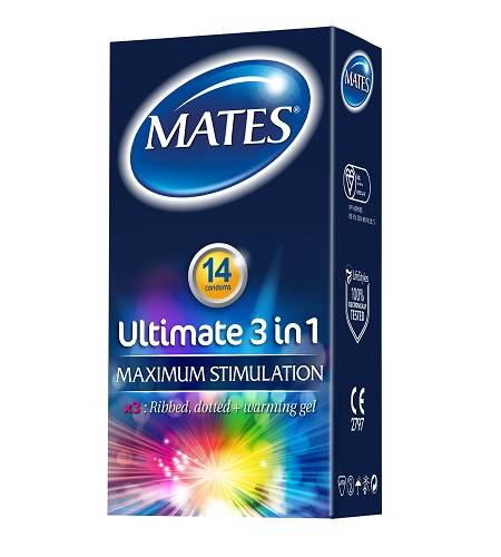 lovedildos.com - Love Dildos - Mates Ultimate 3in1 Condom 14pack