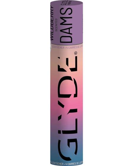lovedildos.com - Love Dildos - Sheer Glyde Vegan Dams Wildberry Flavour 4pk