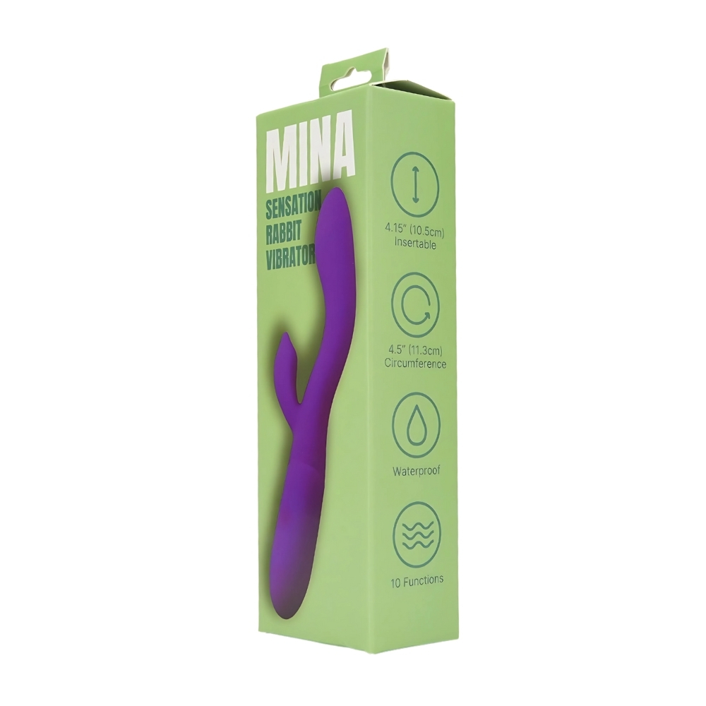 lovedildos.com - Love Dildos - Mina Sensation Rabbit Vibrator Pkg 2 Hr