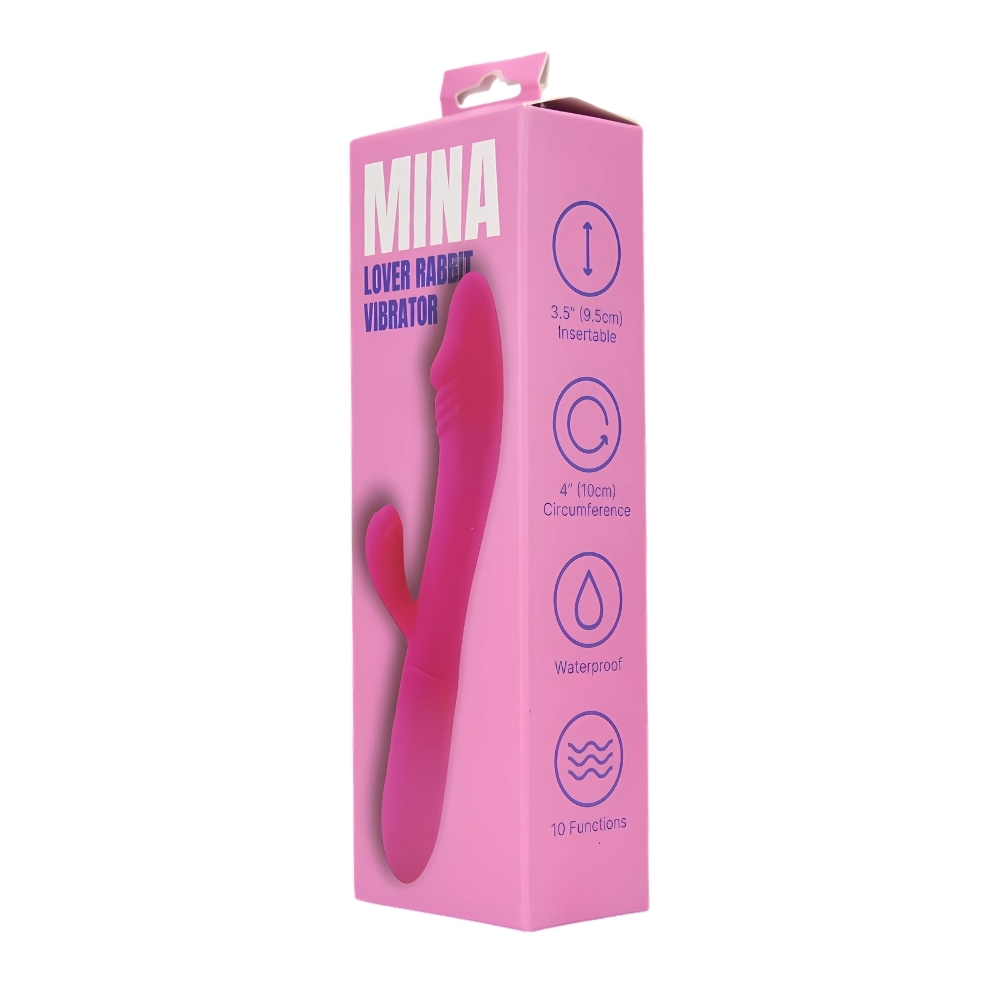 lovedildos.com - Love Dildos - Mina Lover Rabbit Vibrator Pkg 2 Hr