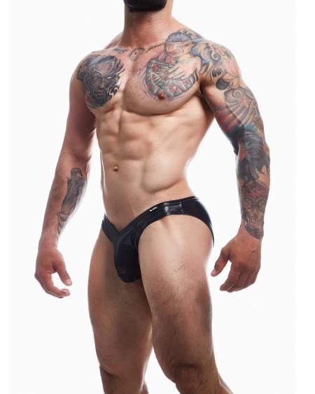 lovedildos.com - Love Dildos - C4m Boost Black Leatherette Bikini Brief