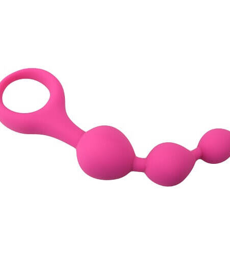 lovedildos.com - Love Dildos - Loving Joy Triple Ripple Anal Beads-Pink