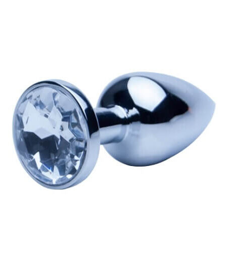 lovedildos.com - Love Dildos -Precious Metals Silver Butt Plug-Small