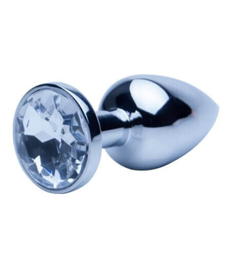 lovedildos.com - Love Dildos - Precious Metals Silver Butt Plug-Large