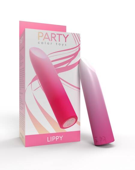 Party Color LIPPY Rechargeable Bullet Vibrator Pink